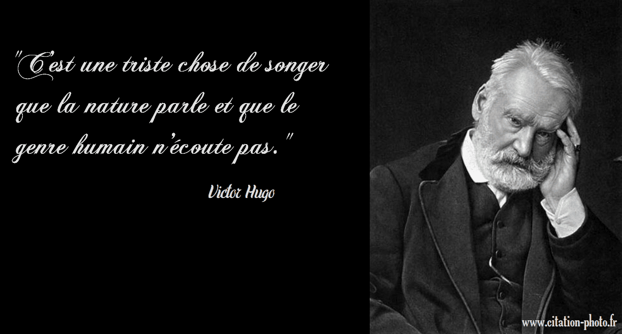 La nature parle. Victor Hugo